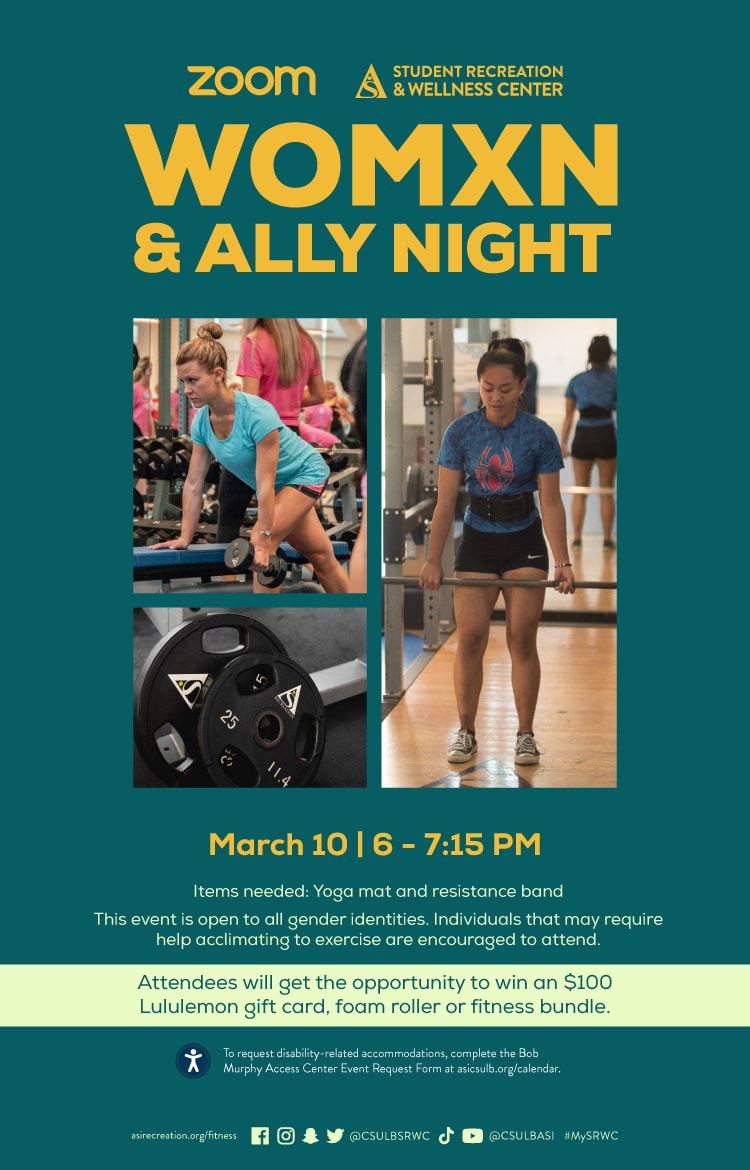 womxn and ally night poster