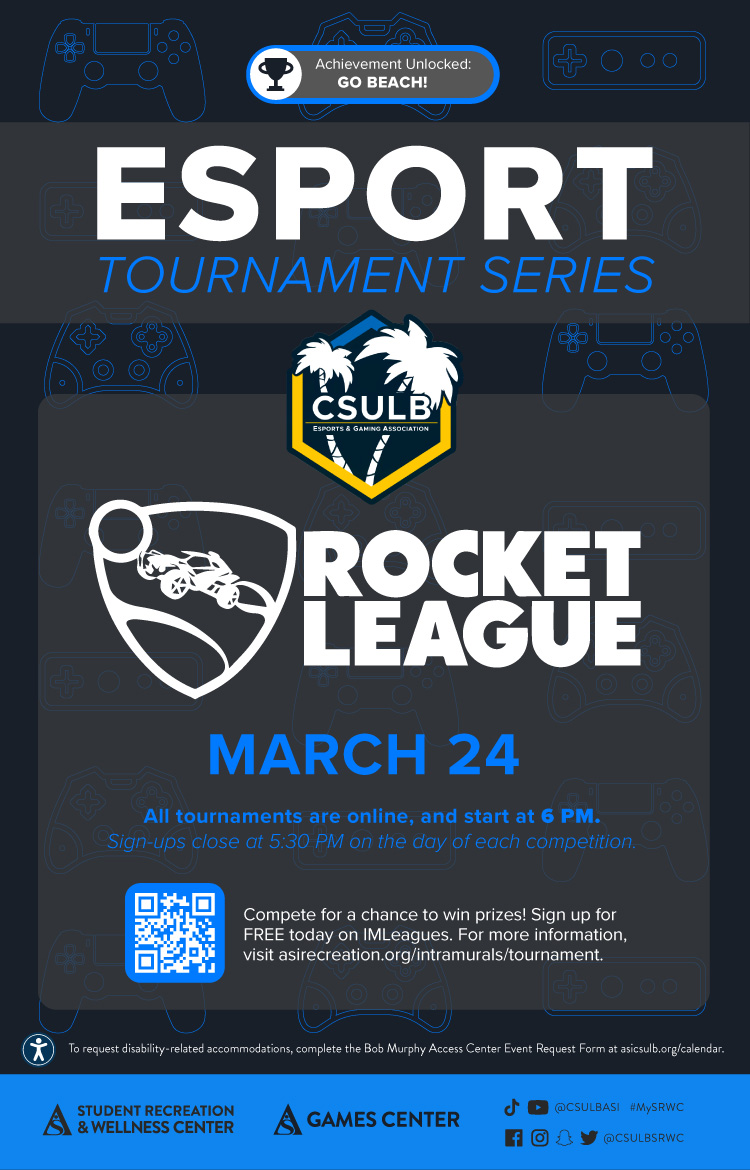 Esports Tournament Rocket League Poster