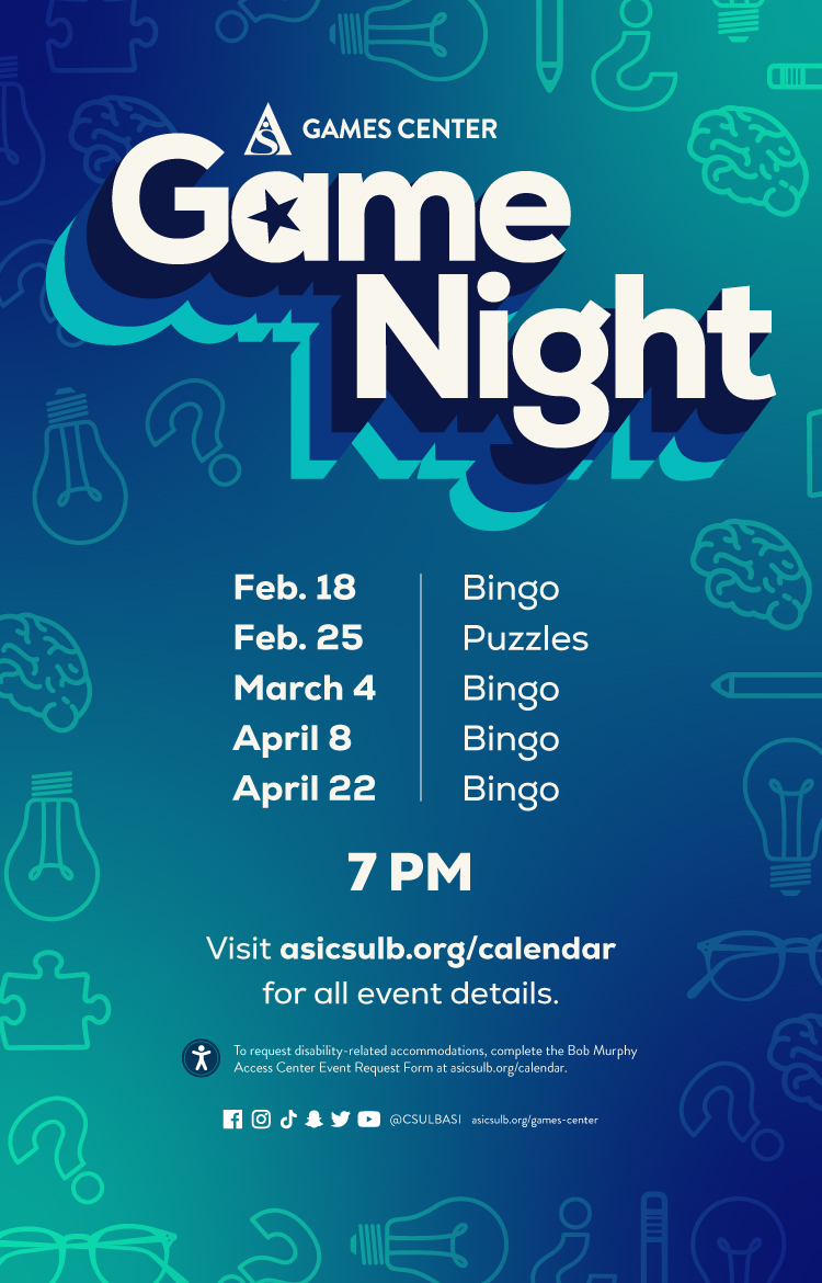 Games Center Game Night poster