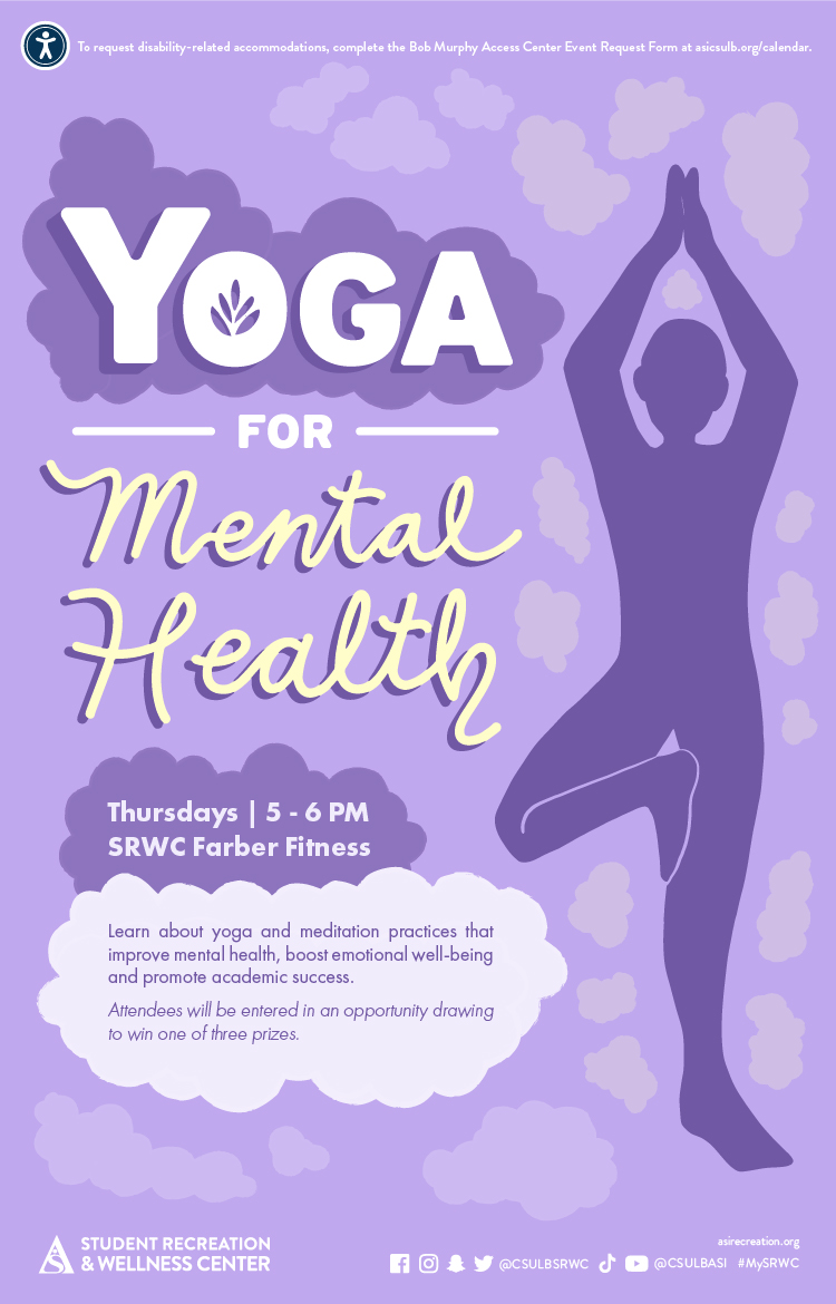 yoga for mental health poster