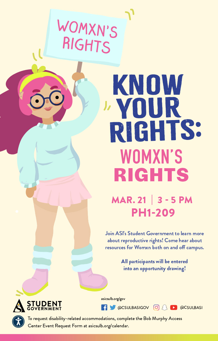 know your rights womxn poster