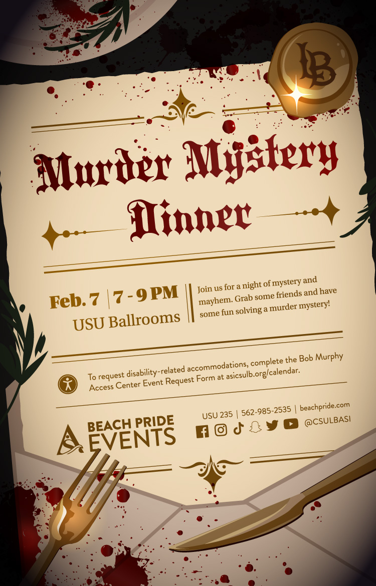 Murder mystery poster