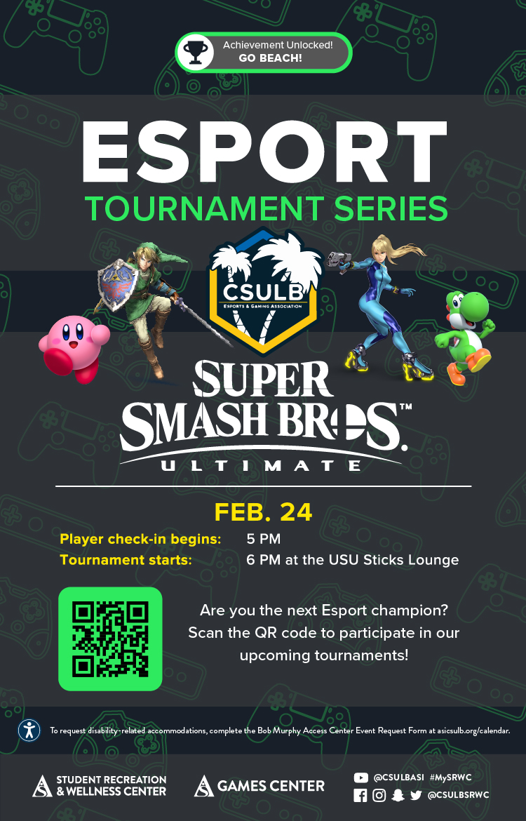 Esports Tournament Series Smash Bros Poster