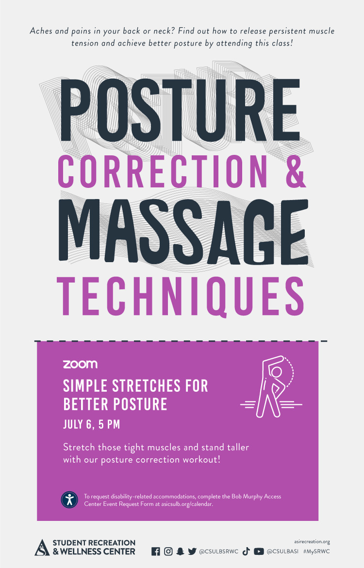 Posture Correction & Massage Techniques April Poster