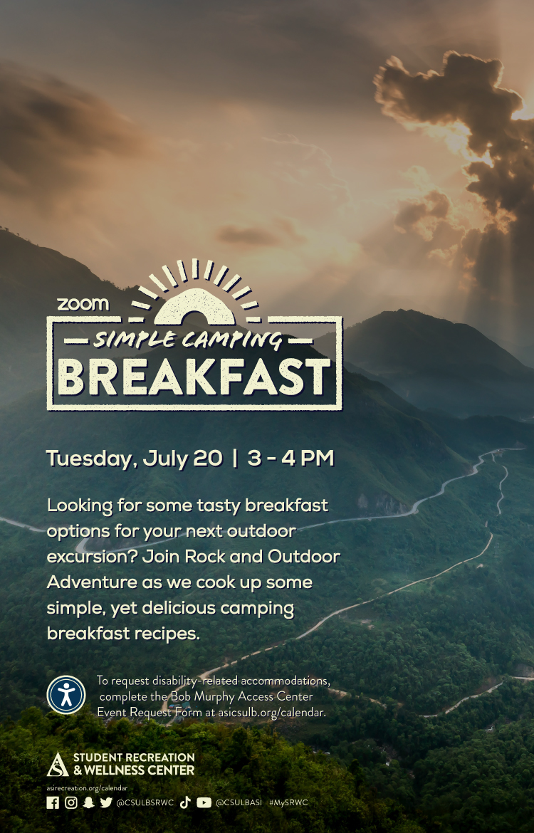 Simple Camping Breakfast poster