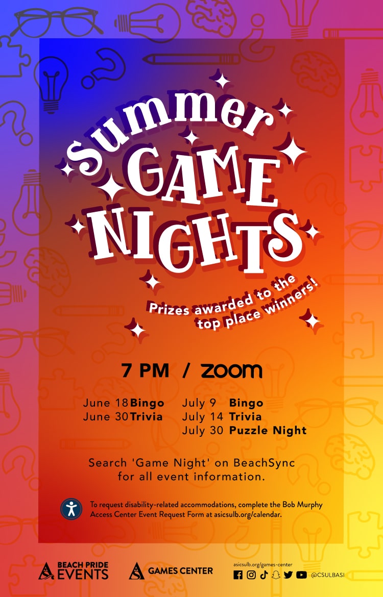 Game night poster